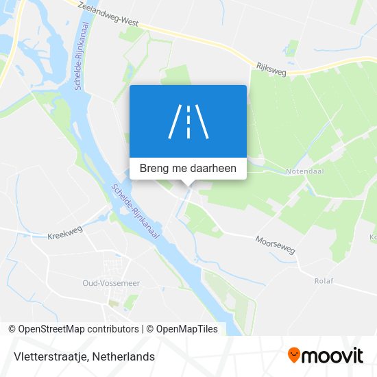 Vletterstraatje kaart