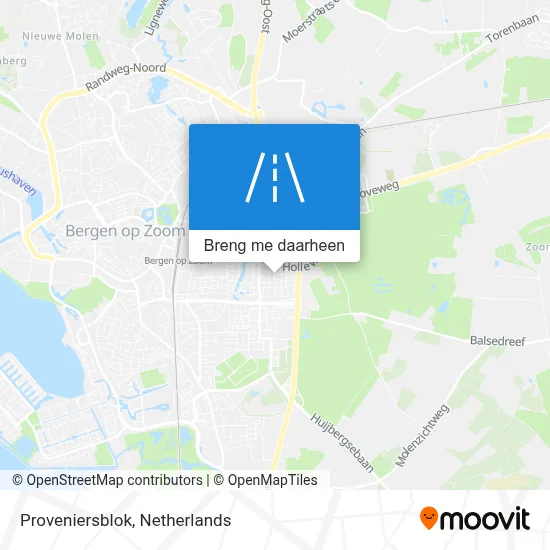 Proveniersblok kaart