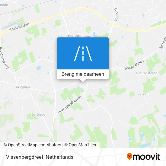 Vissenbergdreef kaart