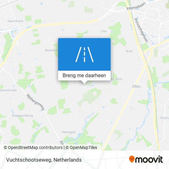 Vuchtschootseweg kaart