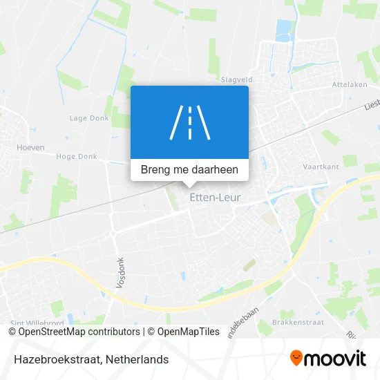 Hazebroekstraat kaart