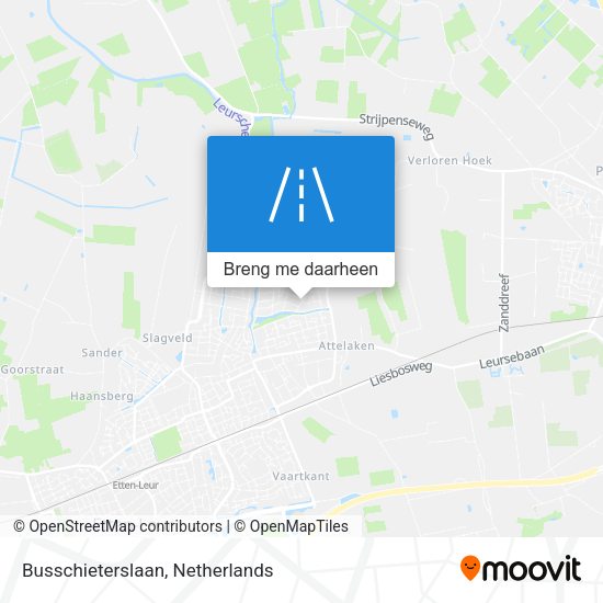 Busschieterslaan kaart