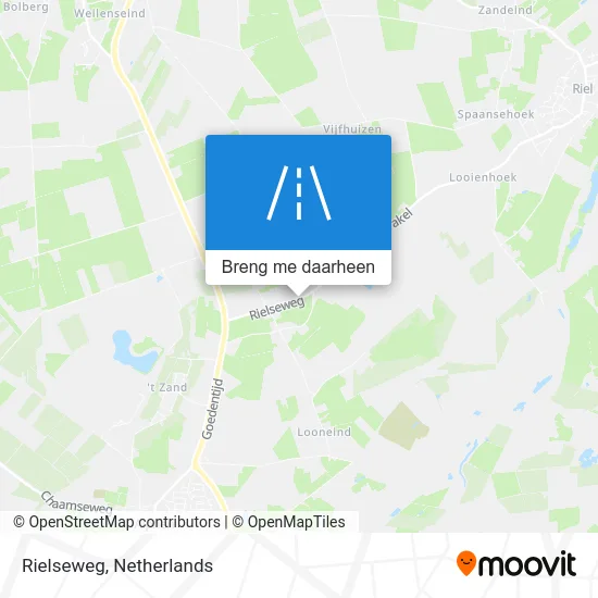 Rielseweg kaart