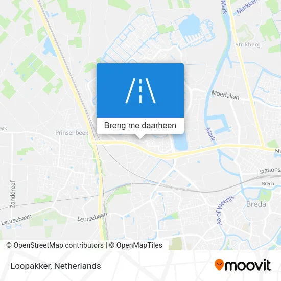Loopakker kaart