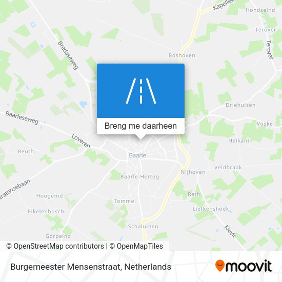 Burgemeester Mensenstraat kaart