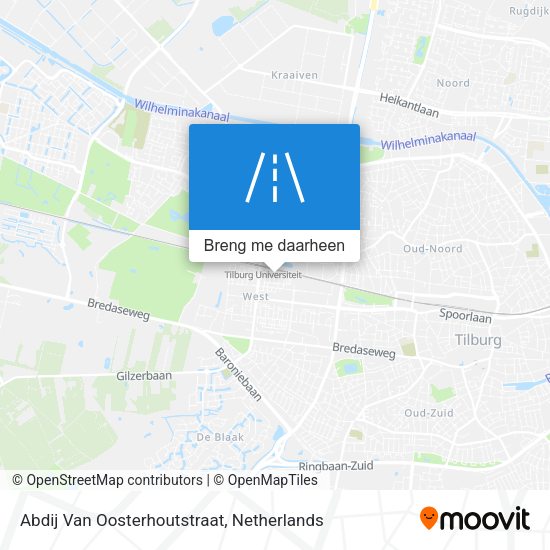 Abdij Van Oosterhoutstraat kaart