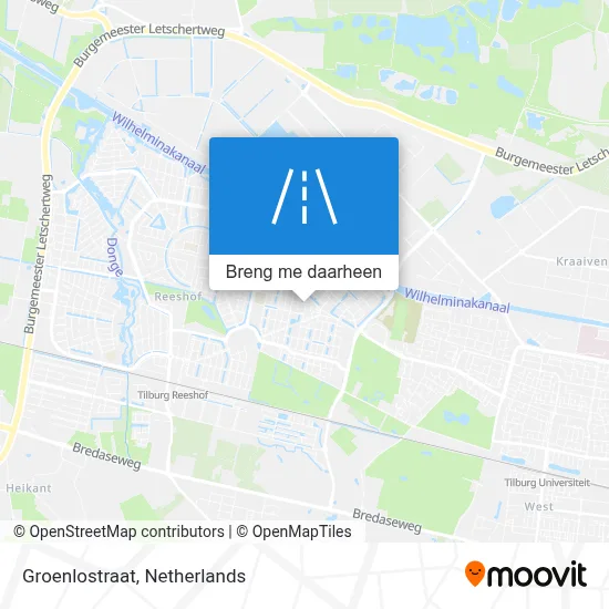 Groenlostraat kaart