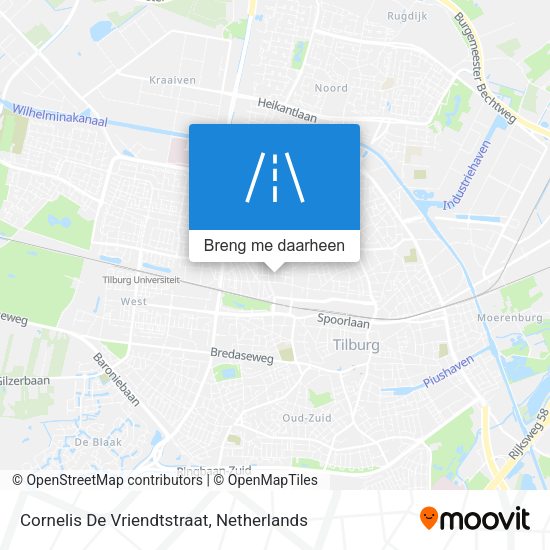 Cornelis De Vriendtstraat kaart