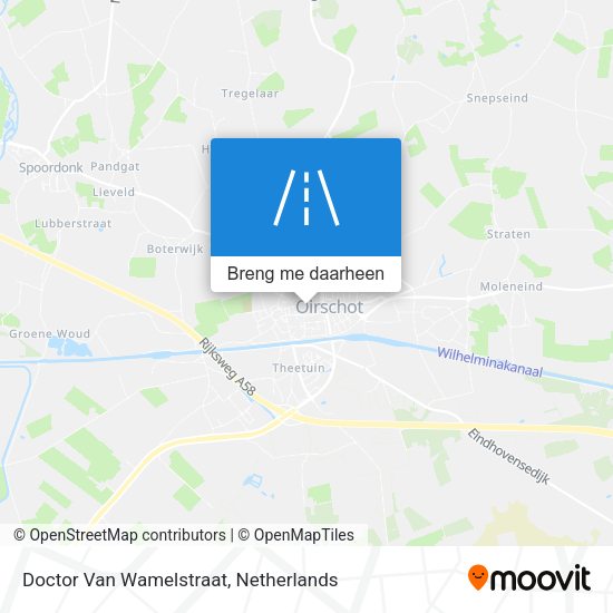 Doctor Van Wamelstraat kaart