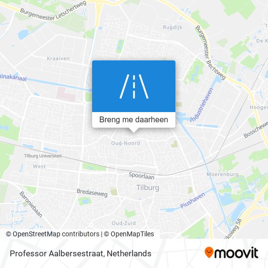 Professor Aalbersestraat kaart