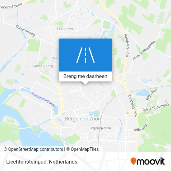 Liechtensteinpad kaart