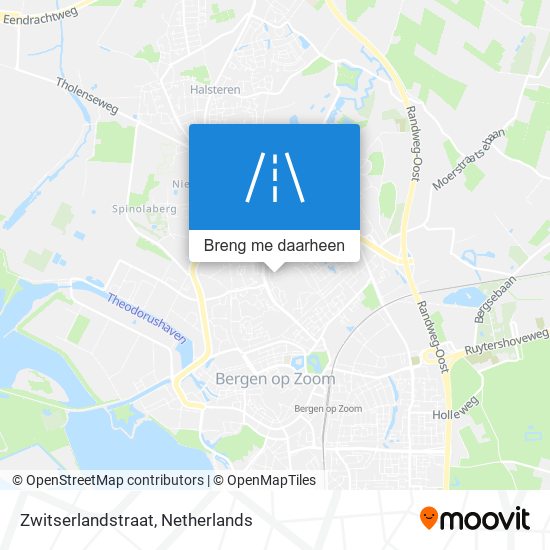 Zwitserlandstraat kaart