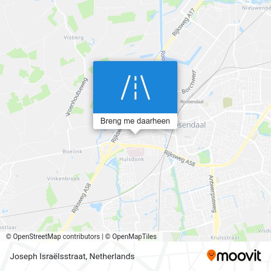 Joseph Israëlsstraat kaart