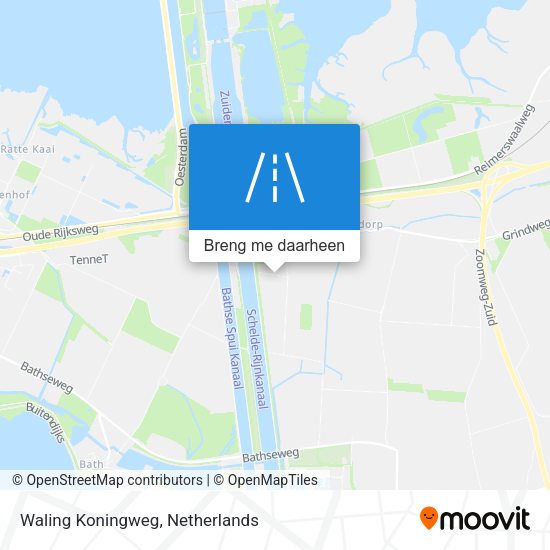 Waling Koningweg kaart