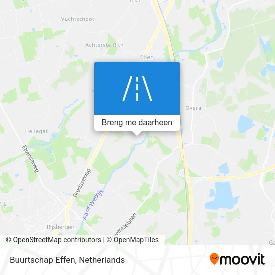 Buurtschap Effen kaart