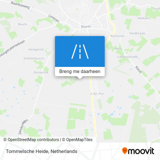 Tommelsche Heide kaart