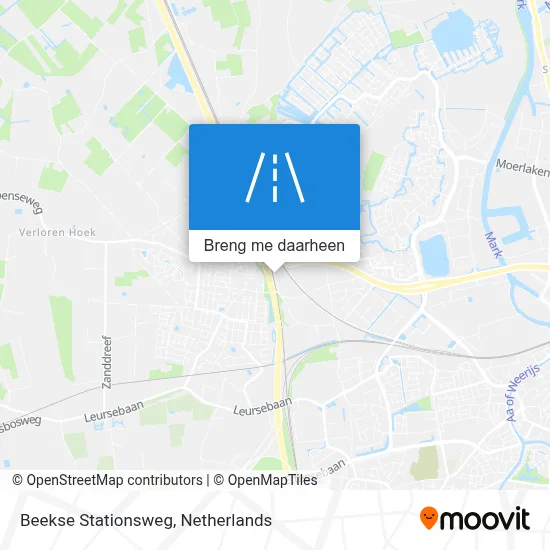 Beekse Stationsweg kaart