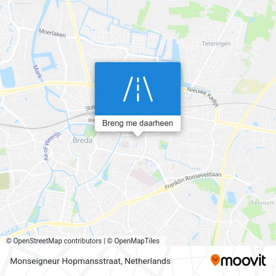 Monseigneur Hopmansstraat kaart