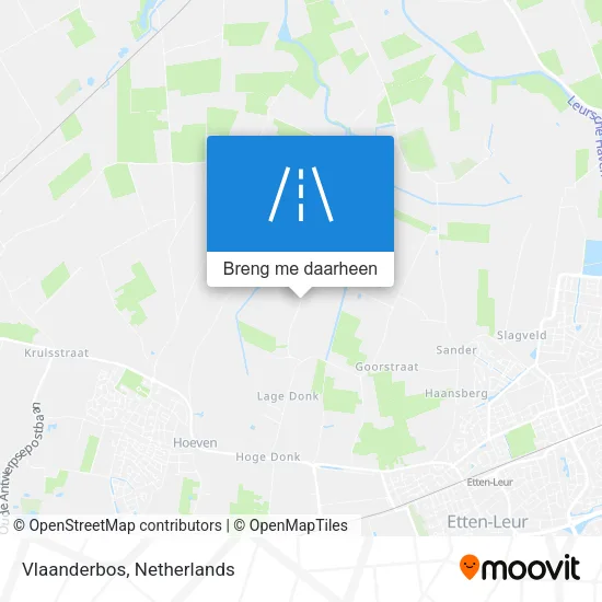 Vlaanderbos kaart