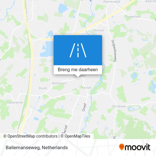 Ballemanseweg kaart