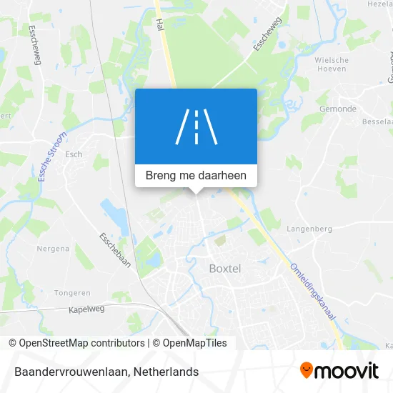 Baandervrouwenlaan kaart