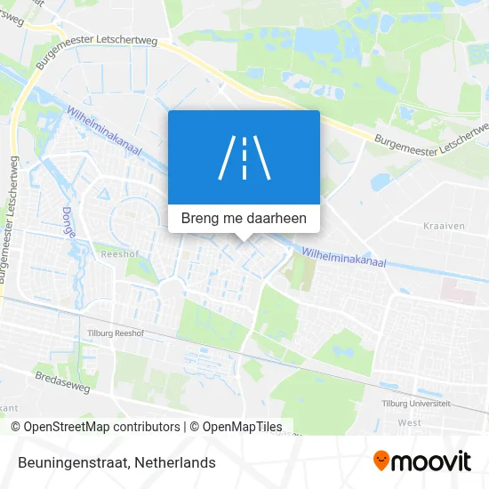 Beuningenstraat kaart