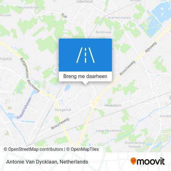 Antonie Van Dycklaan kaart