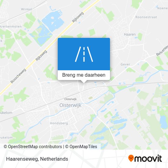 Haarenseweg kaart