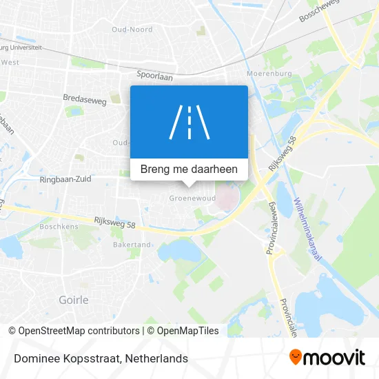 Dominee Kopsstraat kaart