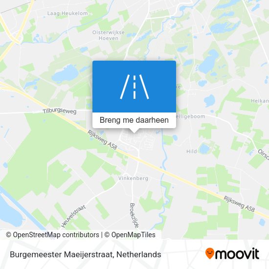 Burgemeester Maeijerstraat kaart