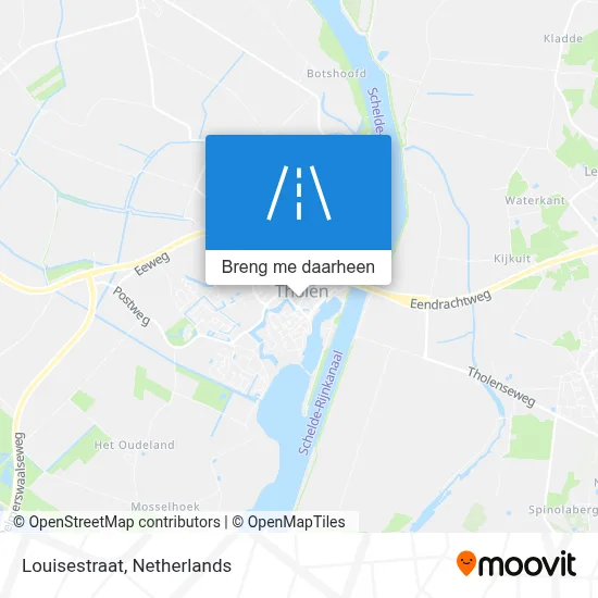 Louisestraat kaart