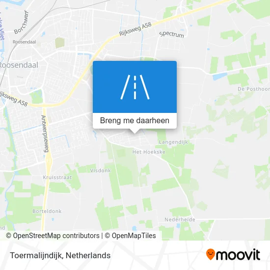 Toermalijndijk kaart