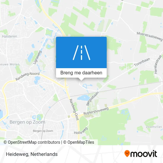 Heideweg kaart