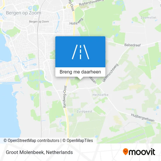 Groot Molenbeek kaart