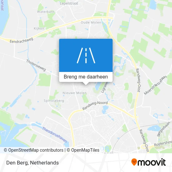 Den Berg kaart