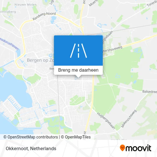 Okkernoot kaart