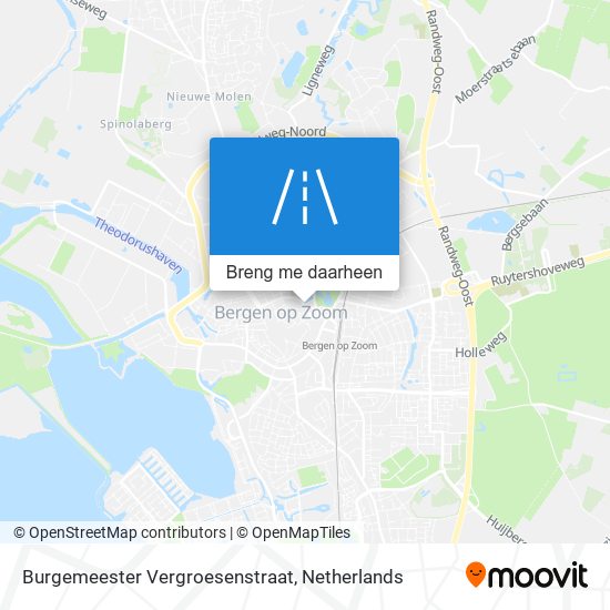 Burgemeester Vergroesenstraat kaart