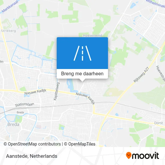 Aanstede kaart