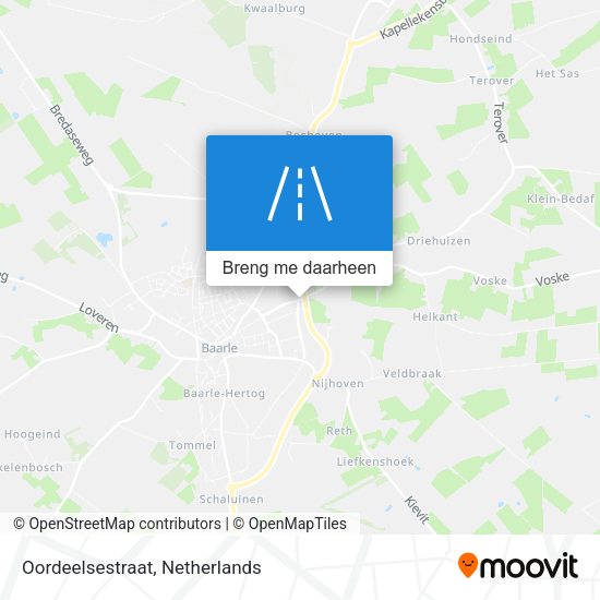 Oordeelsestraat kaart