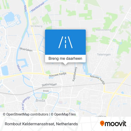 Rombout Keldermansstraat kaart