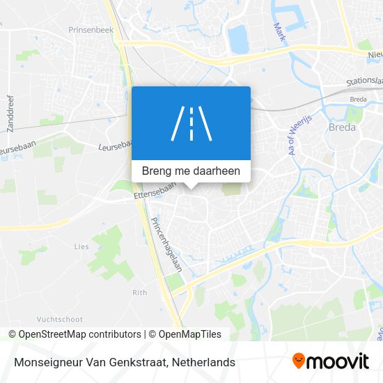 Monseigneur Van Genkstraat kaart