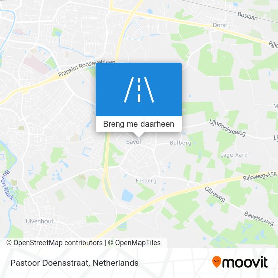 Pastoor Doensstraat kaart
