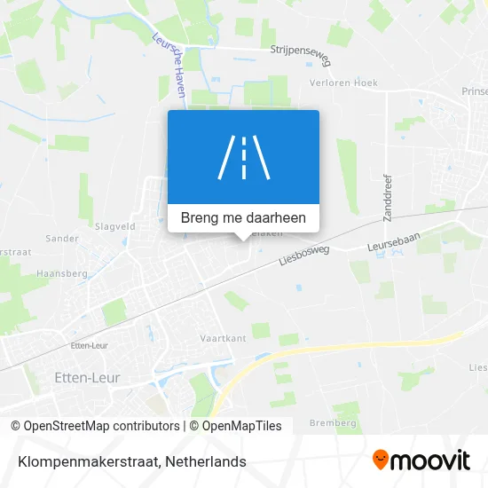 Klompenmakerstraat kaart