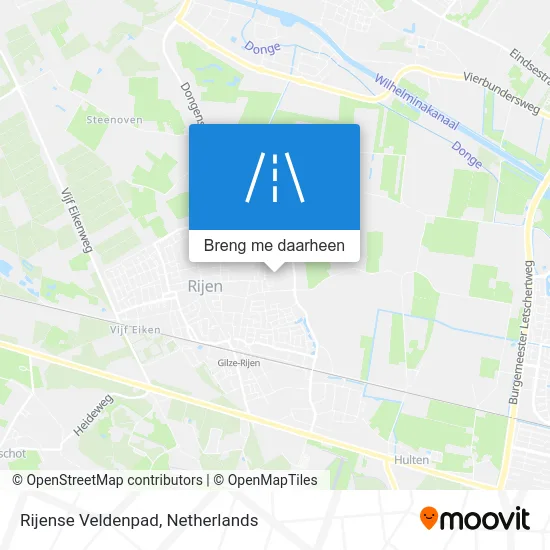 Rijense Veldenpad kaart