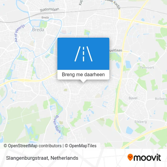 Slangenburgstraat kaart