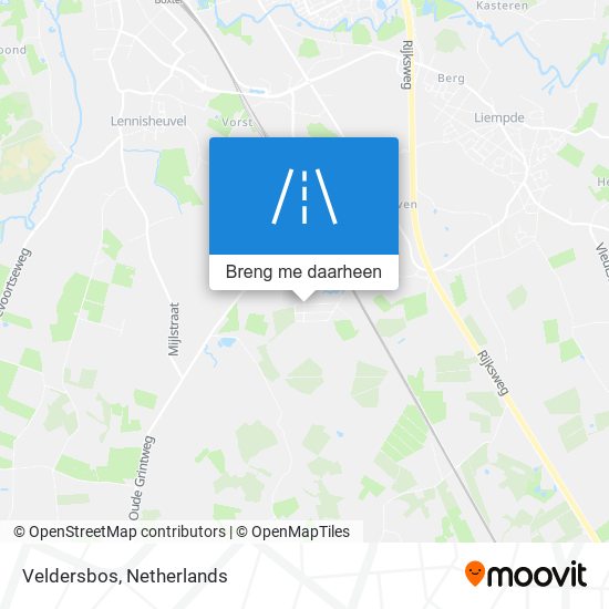 Veldersbos kaart