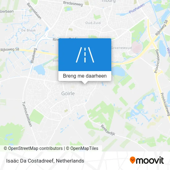 Isaäc Da Costadreef kaart
