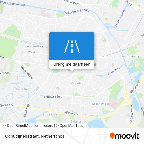 Capucijnenstraat kaart