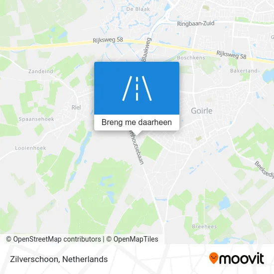 Zilverschoon kaart
