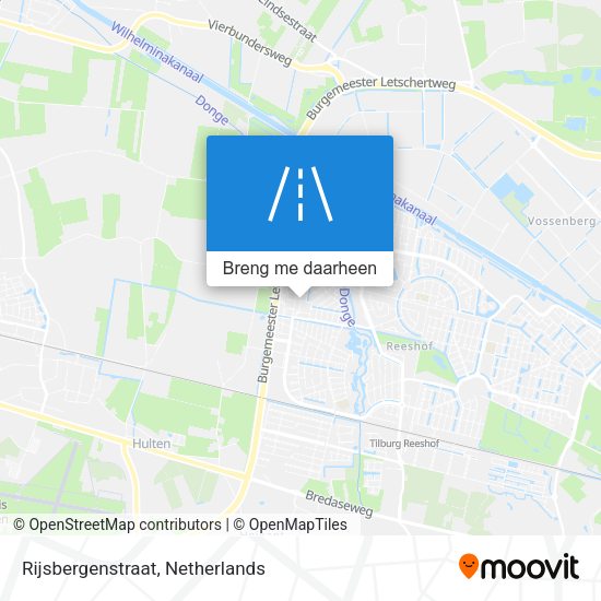 Rijsbergenstraat kaart